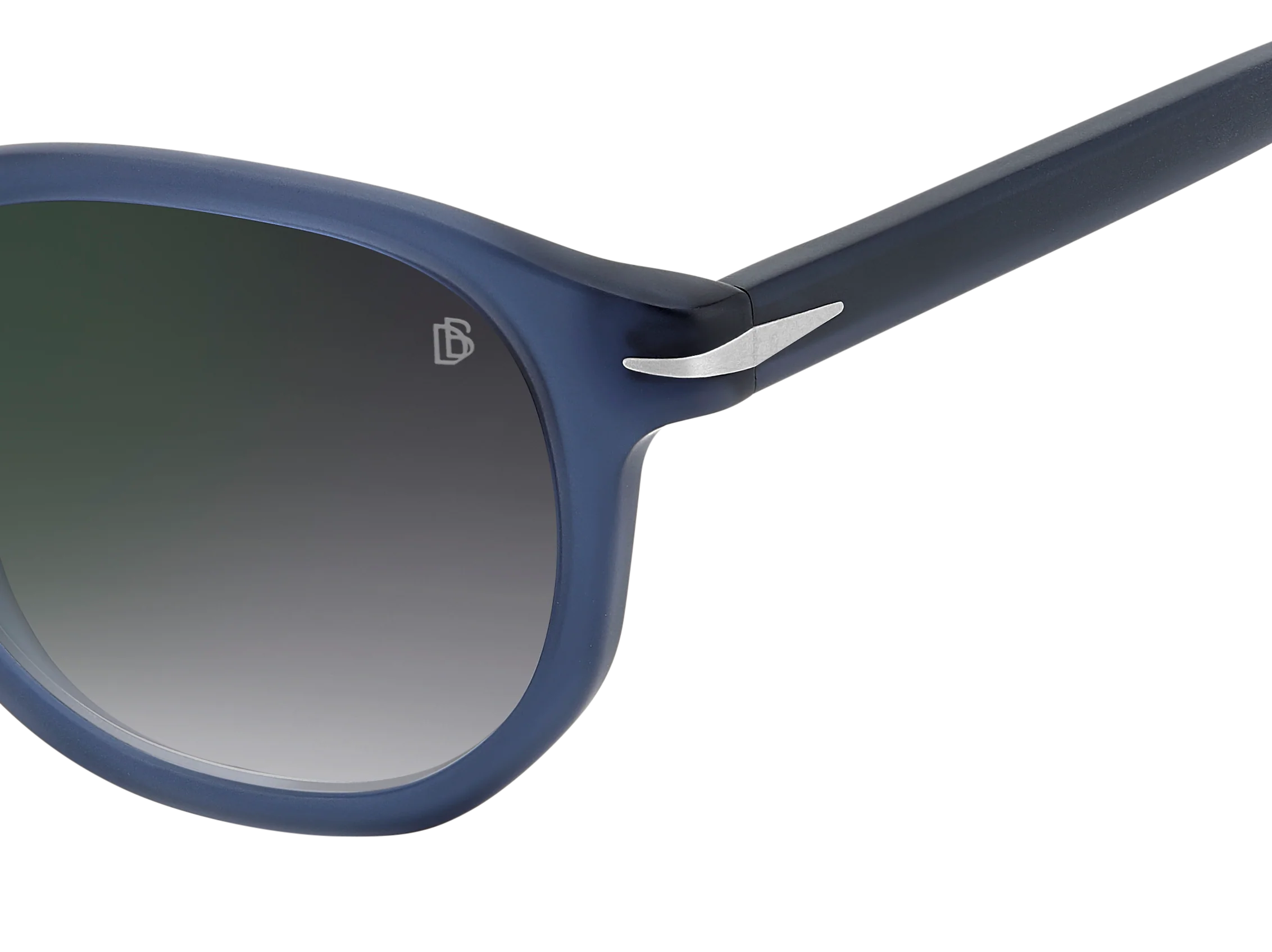 DB 1007/S - Matte Blue - Grey Shaded Green Mirror - Image 3