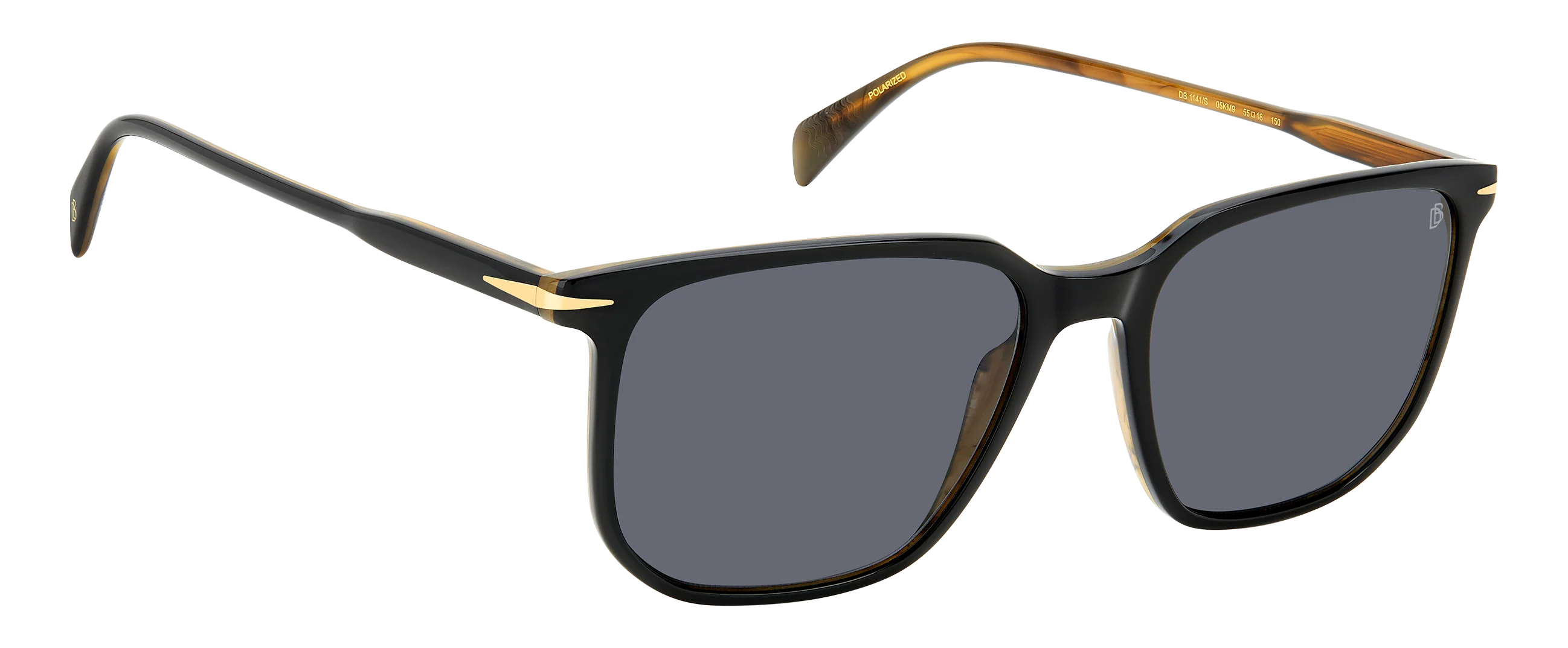 DB 1141/S - Black Striped Brown - Grey Polarized - Image 3
