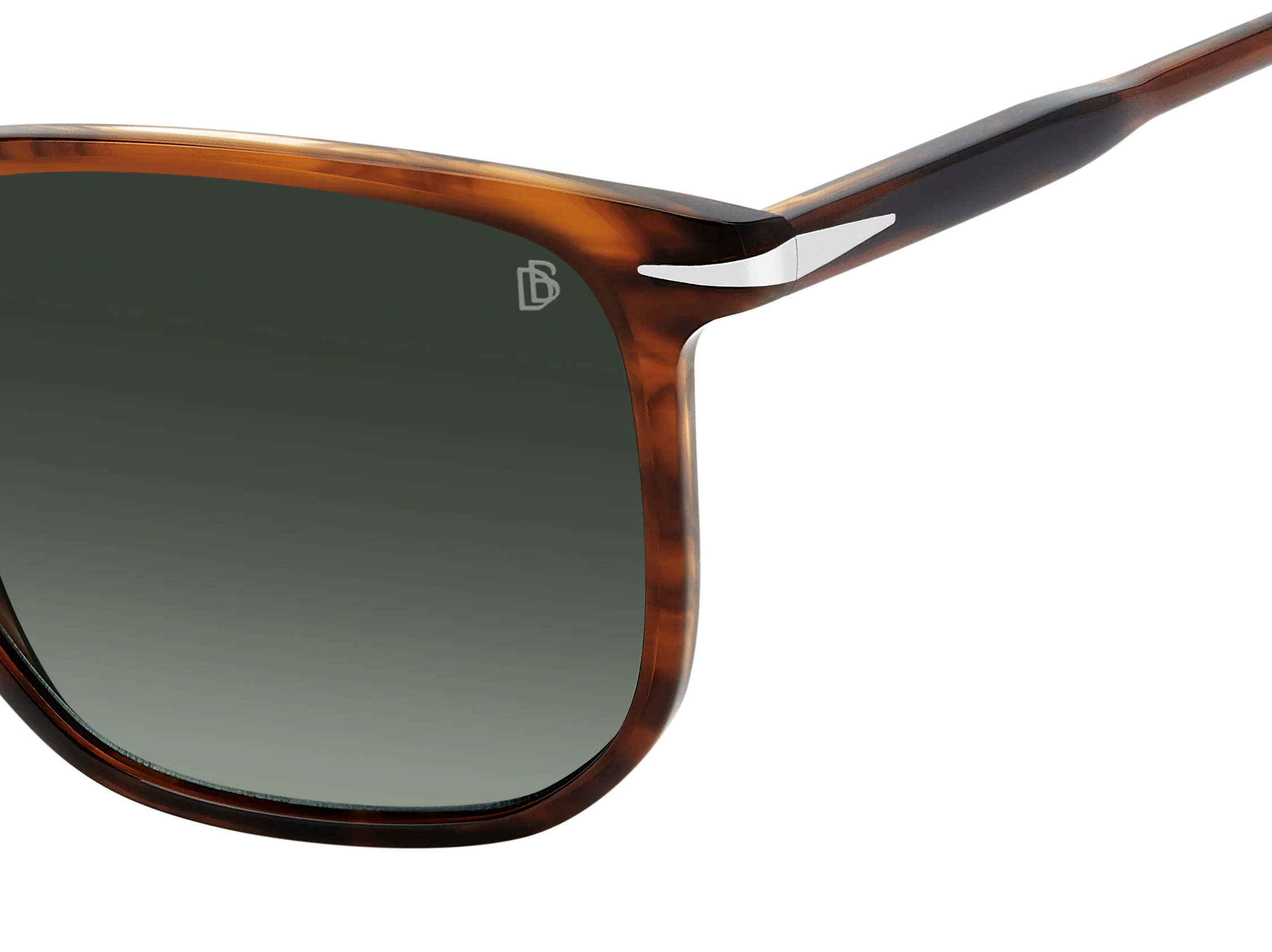 DB 1141/S - Brown Horn - Green Shaded Polarized - Image 3