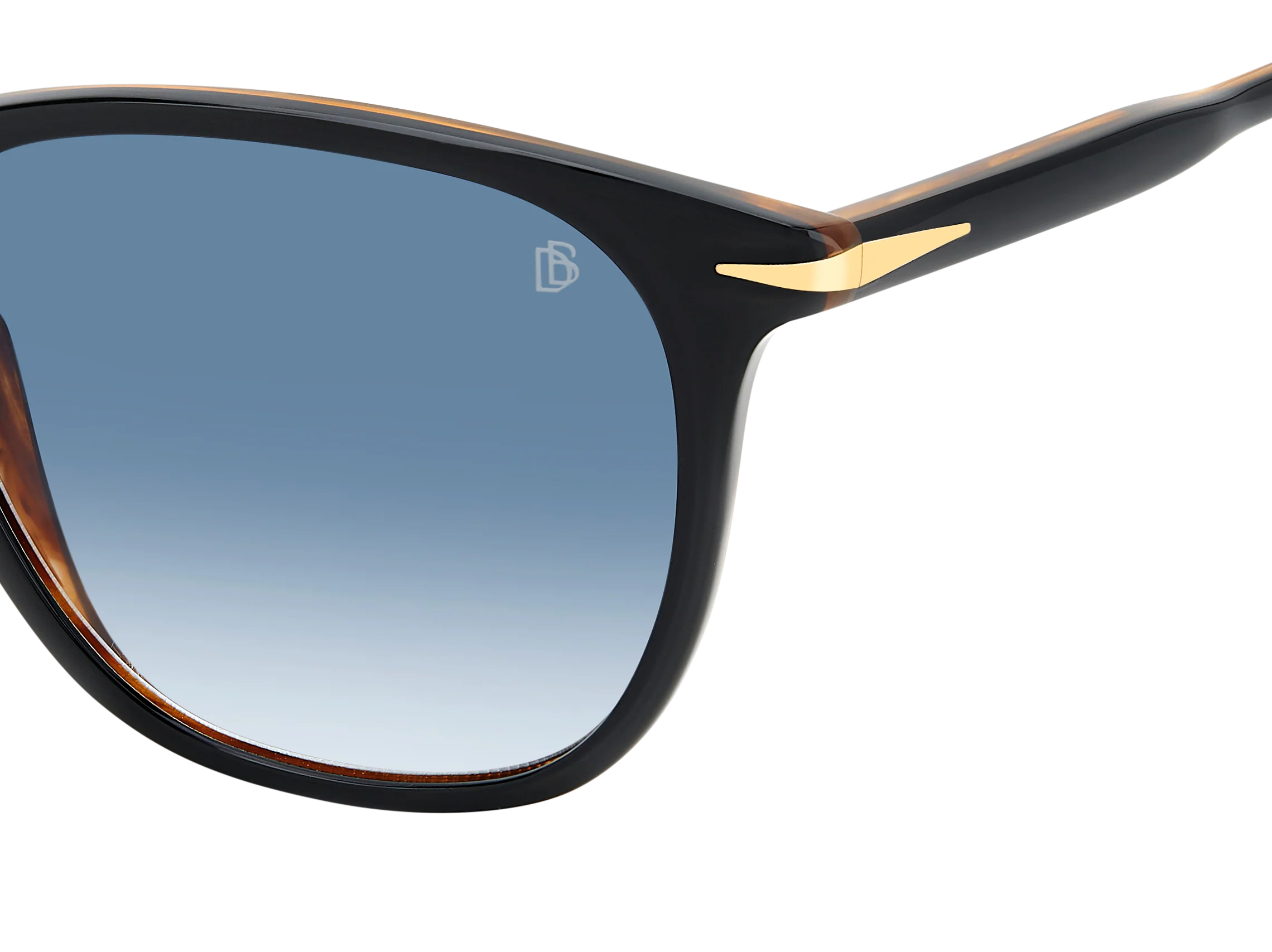 DB 1160/S - Black Striped Brown - Dk Blue Shaded - Image 4