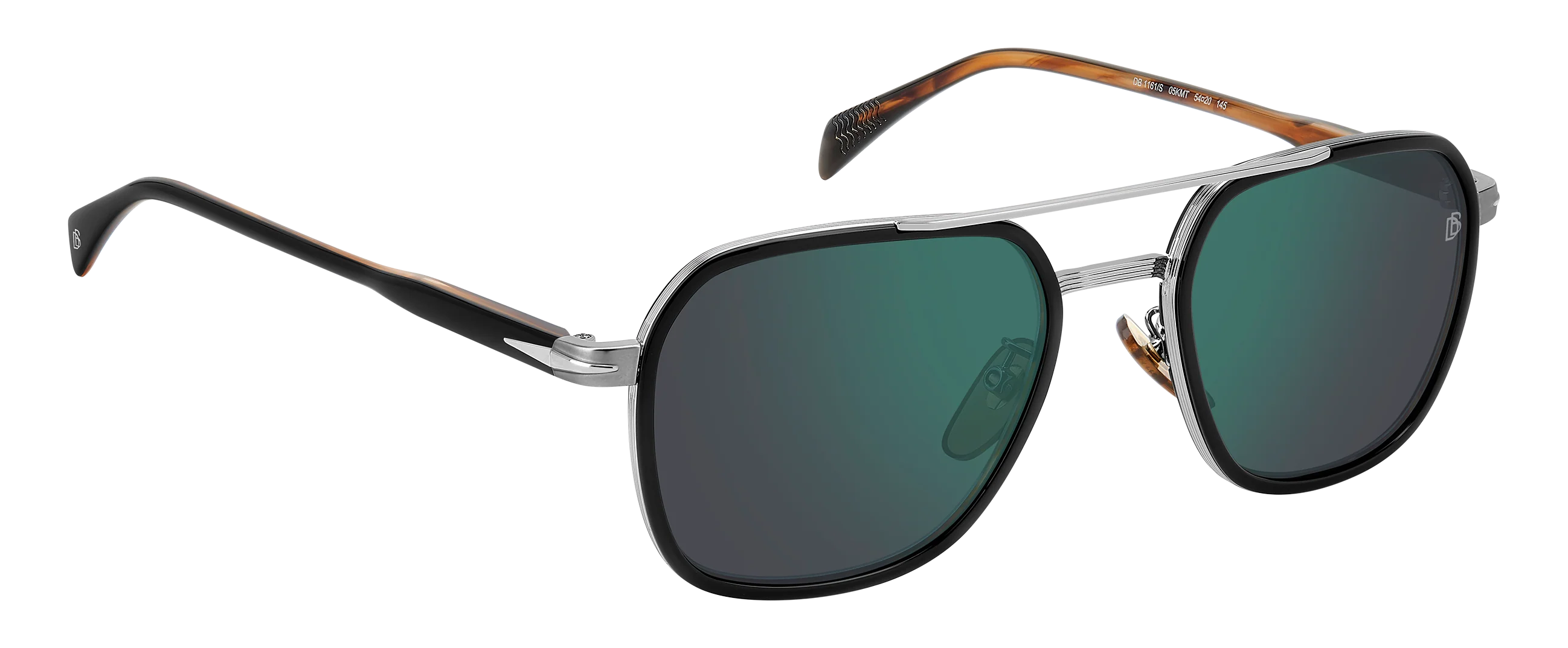 DB 1161/S - Black Striped Brown - Green Mirror - Image 3