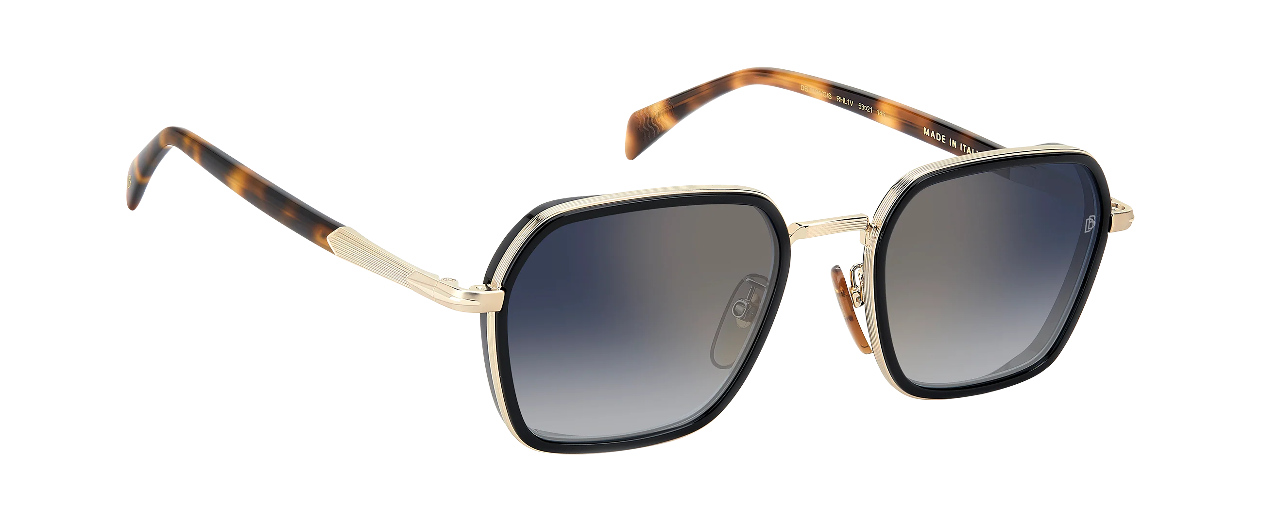 DB 1194/G/S - Gold Black 2 - Blue Shaded Gold Mirror - Image 4