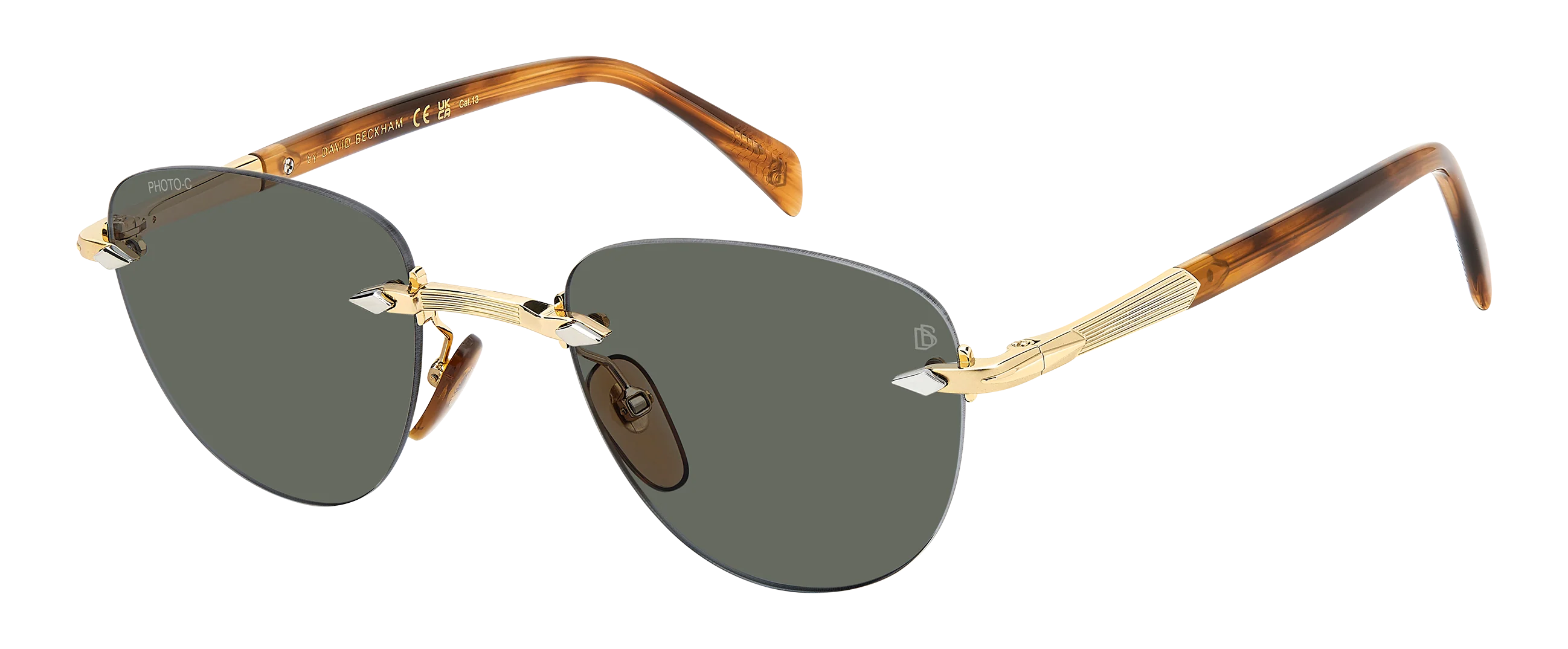 DB 1224/S - Gold Brown Horn - Greenphotochromatic Antireflex - Image 3