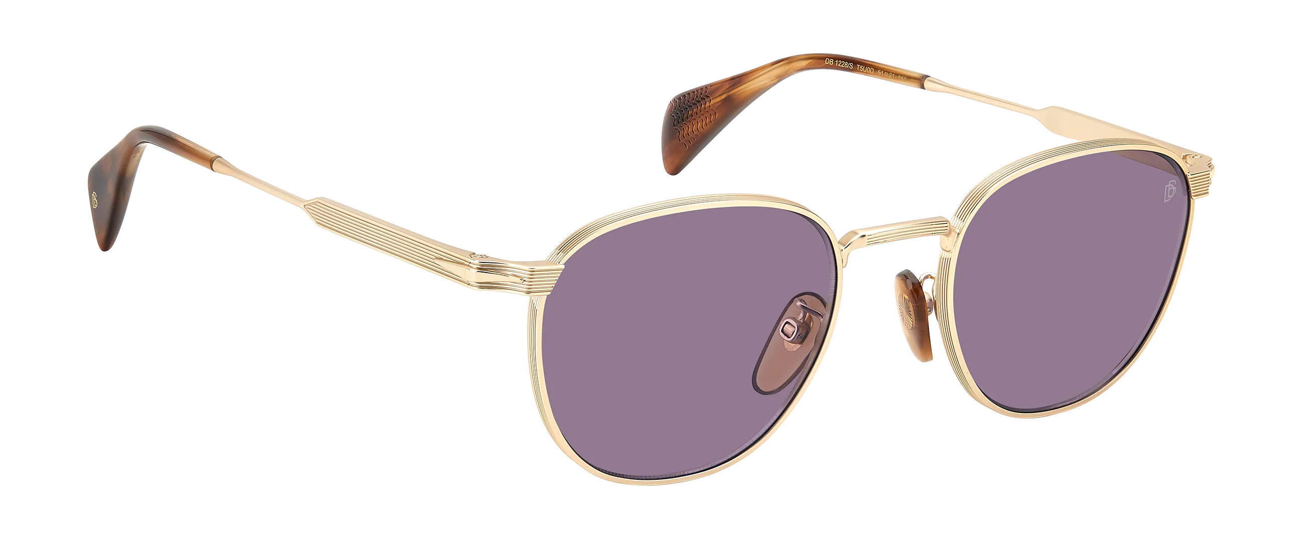 DB 1228/S - Gold Brown Horn - Violet Antireflex - Image 4