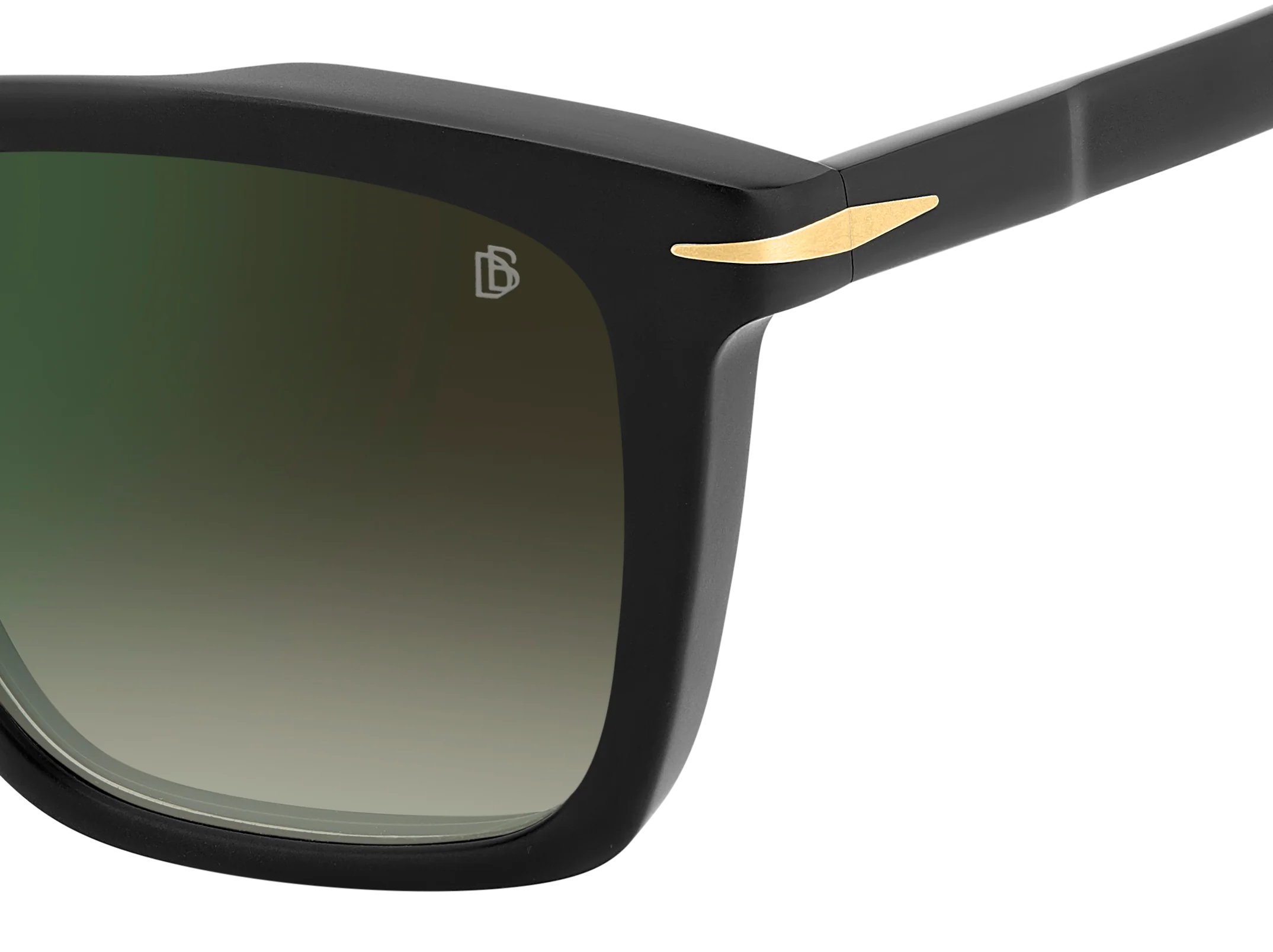 DB 7000/S - Matte Black - Green Shaded Green Mirror - Image 3