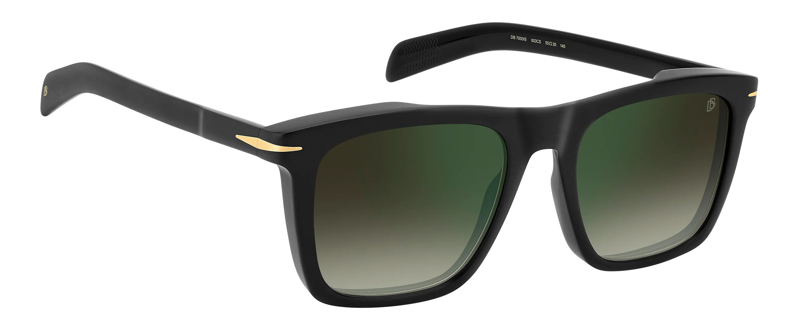 DB 7000/S - Matte Black - Green Shaded Green Mirror - Image 4