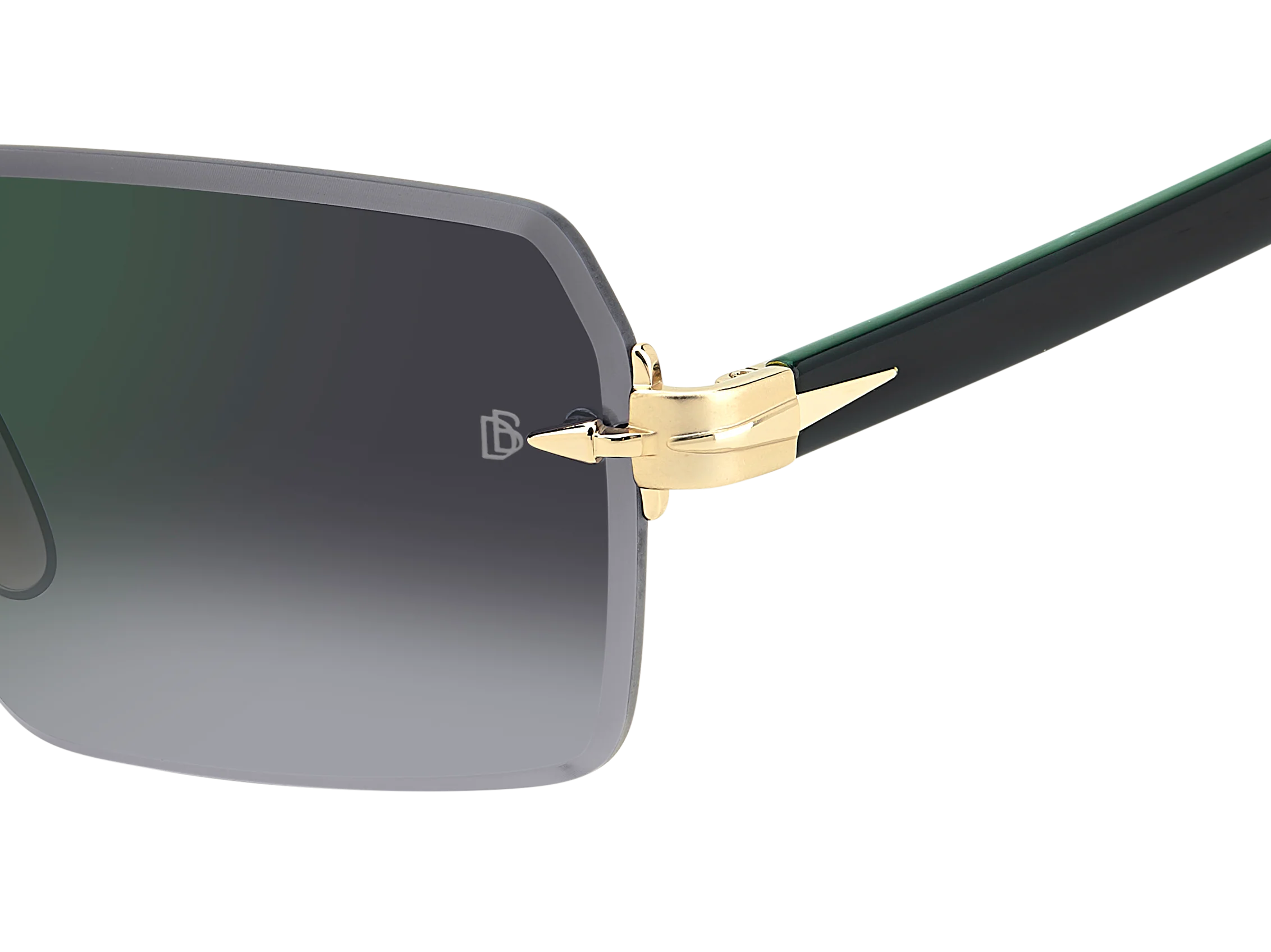 DB 7109/S - Gold Green - Grey Shaded Green Mirror - Image 4