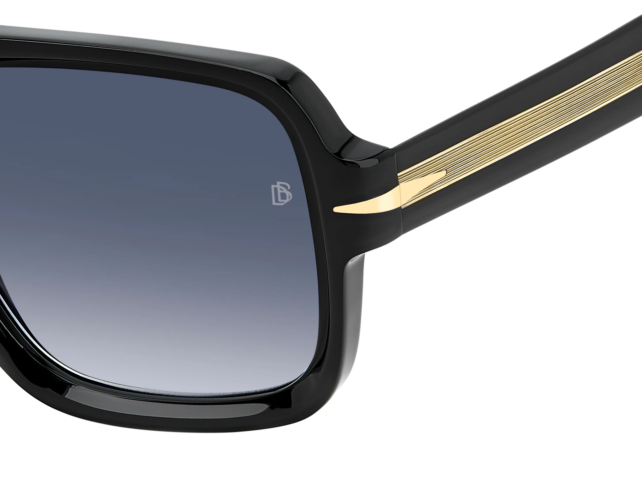 DB 7151/S - Black - Dk Blue Shaded - Image 3