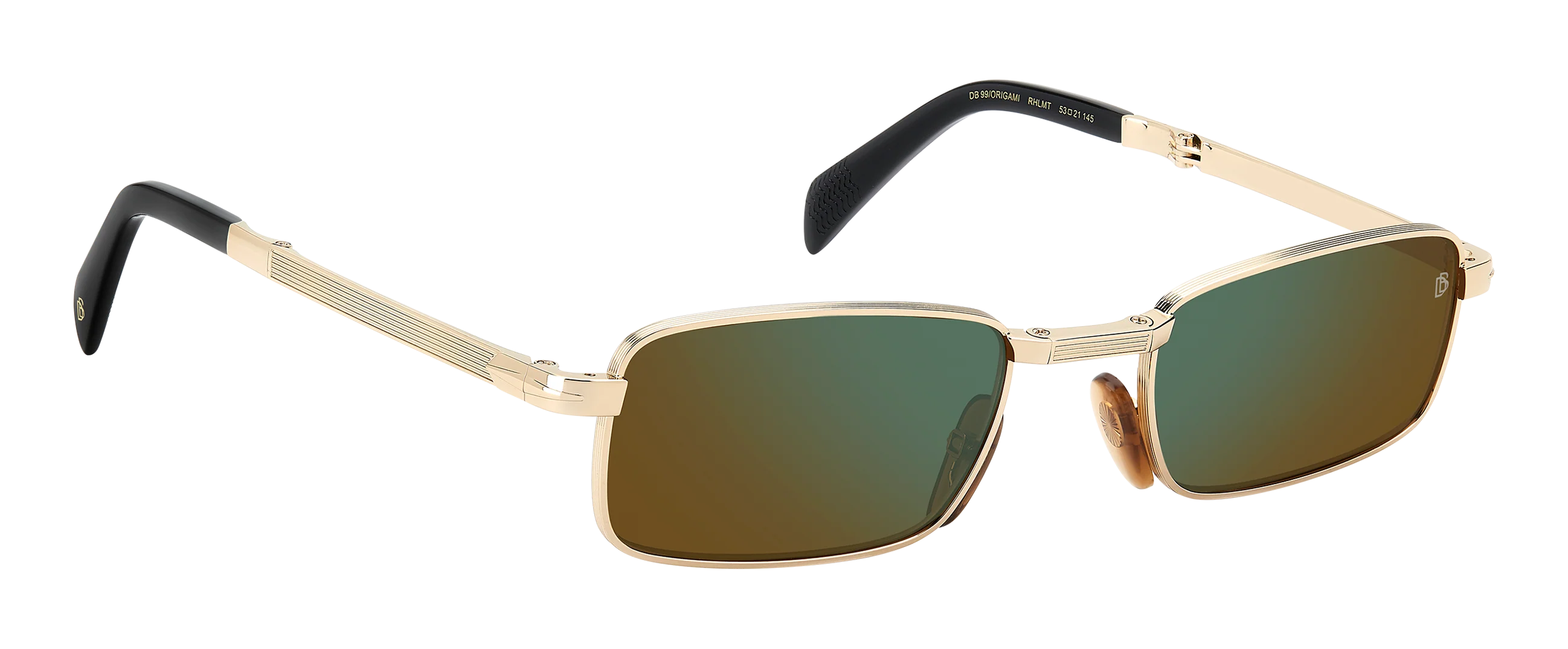 DB 99/ORIGAMI - Gold Black 2 - Green Mirror - Image 3